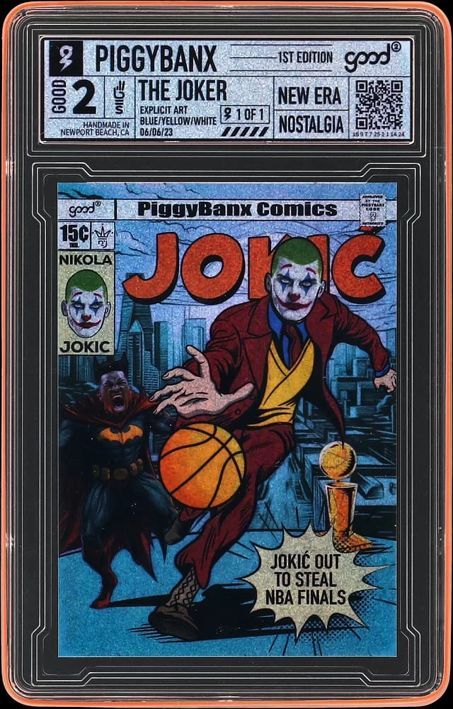 2023 PiggyBanx Good The Joker Blue/Yellow/White - PiggyBanx Encapsulated #2 card image