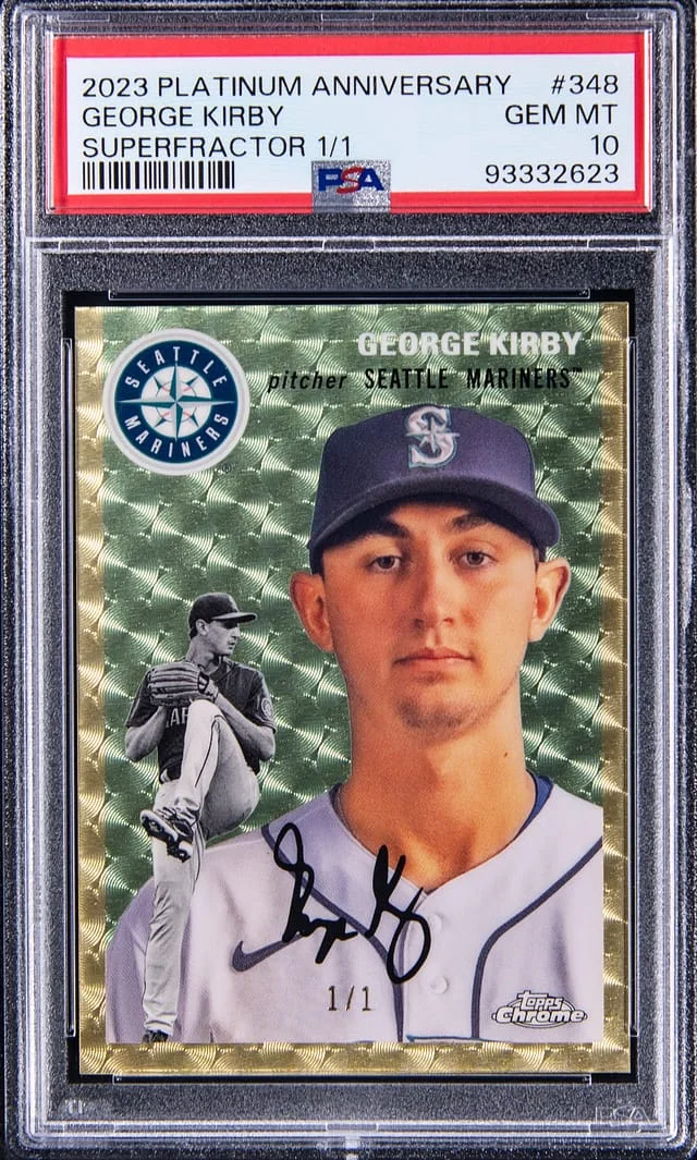 2023 Platinum Anniversary SuperFractor George Kirby #348 card image