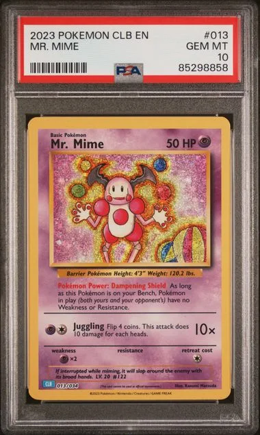 2023 Pokemon Clb-Trading Card Game Classic Blastoise & Suicune Ex Deck Mr. Mime #013 card image