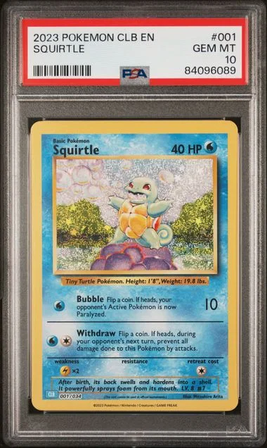 2023 Pokemon Clb-Trading Card Game Classic Blastoise & Suicune Ex Deck Squirtle #001 card image