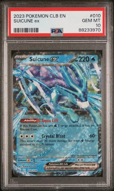 2023 Pokemon Clb-Trading Card Game Classic Blastoise & Suicune Ex Deck Suicune Ex #010 card image