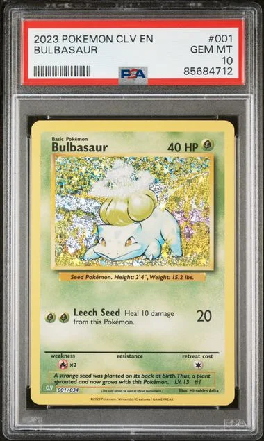 2023 Pokemon CLV-Trading Card Game Classic Venusaur & Lugia Ex Deck Bulbasaur #001 card image