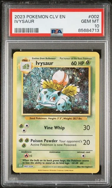 2023 Pokemon CLV-Trading Card Game Classic Venusaur & Lugia Ex Deck Ivysaur #002 card image