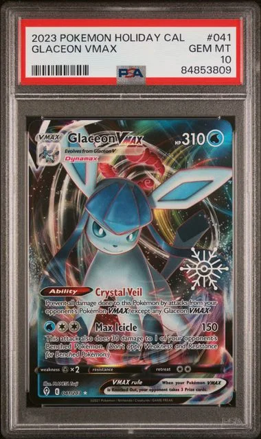 2023 Pokemon Holiday Calendar Glaceon Vmax #041 card image