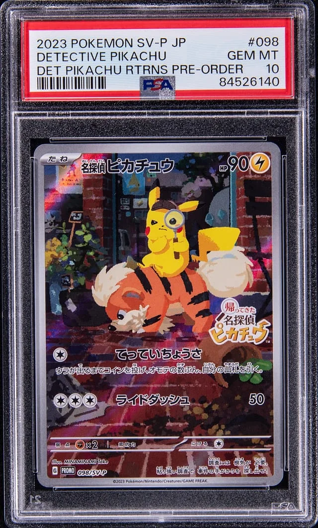 2023 Pokemon Japanese Scarlet/Violet Promo Detective Pikachu Returns Pre-Order Detective Pikachu #098 card image