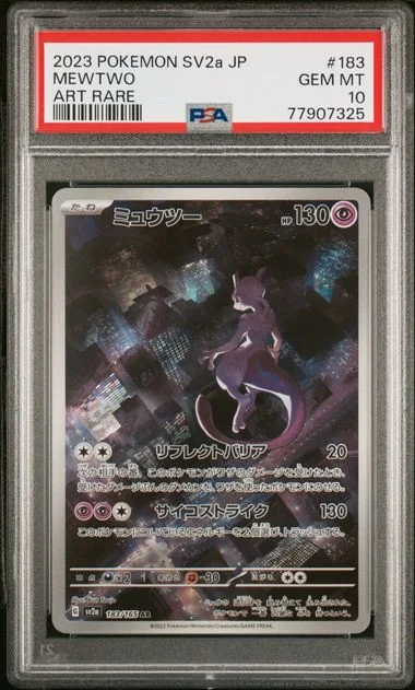 2023 Pokemon Japanese Sv2A-Pokemon 151 Art Rare Mewtwo #183 card image