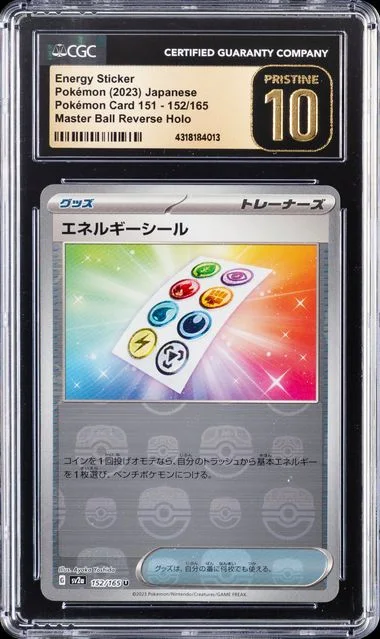 2023 Pokemon Japanese Sv2A-Pokemon 151 Master Ball Reverse Holo Energy Sticker #152 card image