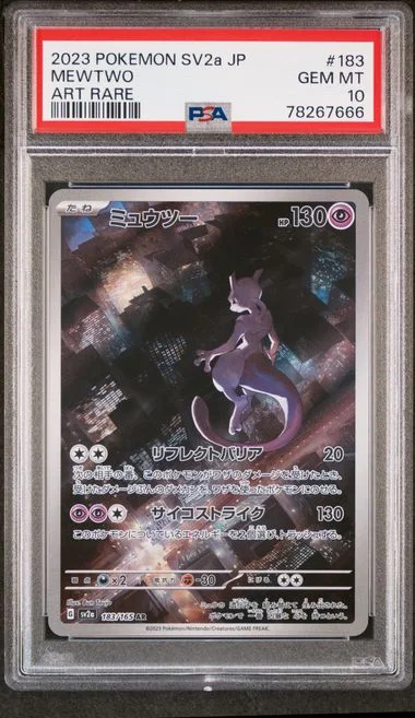 2023 Pokemon Japanese Sv2A-Pokemon 151 Mewtwo #183 card image