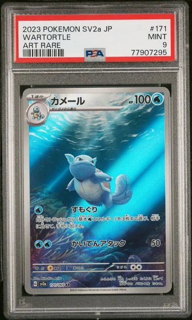2023 Pokemon Japanese SV2A-Pokemon Art Rare Wartortle #171 card image