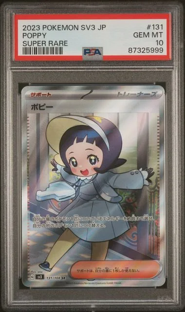2023 Pokemon Japanese Sv3-Ruler Of The Black Flame Super Rare Poppy #131 card image