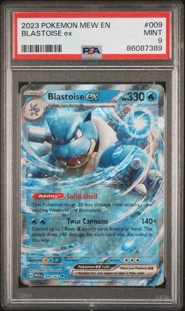 2023 Pokemon Mew En-151 Blastoise Ex #009 card image