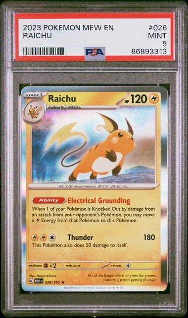 2023 Pokemon Mew En-151 Raichu #026 card image