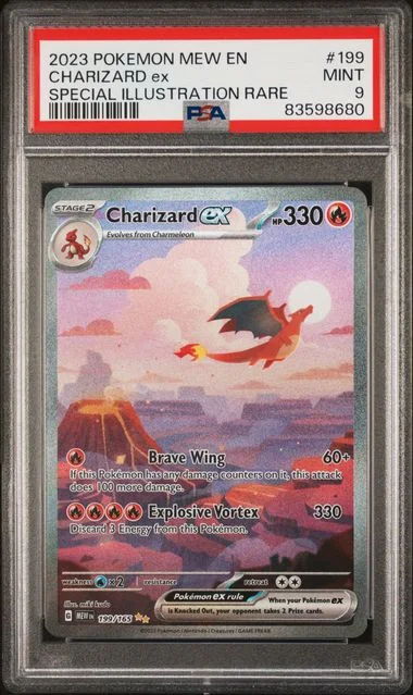 2023 Pokemon Mew EN 151 Special Illustration Rare Charizard ex #199 card image