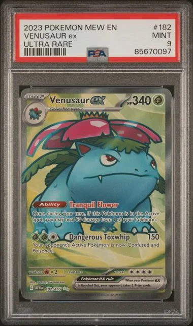2023 Pokemon Mew EN-151 Ultra Rare Venusaur Ex #182 card image