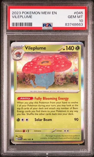 2023 Pokemon Mew En-151 Vileplume #045 card image