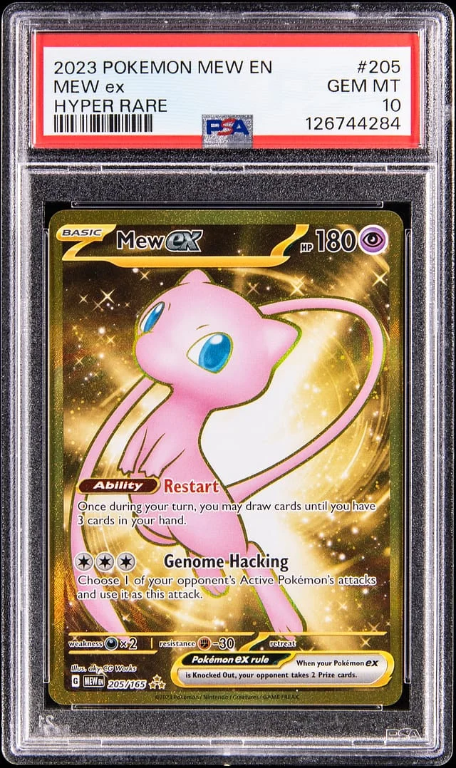 2023 Pokemon Mew Hyper Rare Mew ex #205 card image