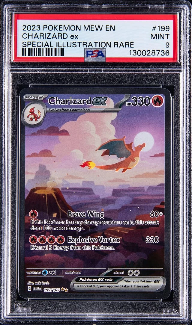 2023 Pokemon Mew Prismatic Evolutions Special Illustration Rare Charizard ex #199 card image