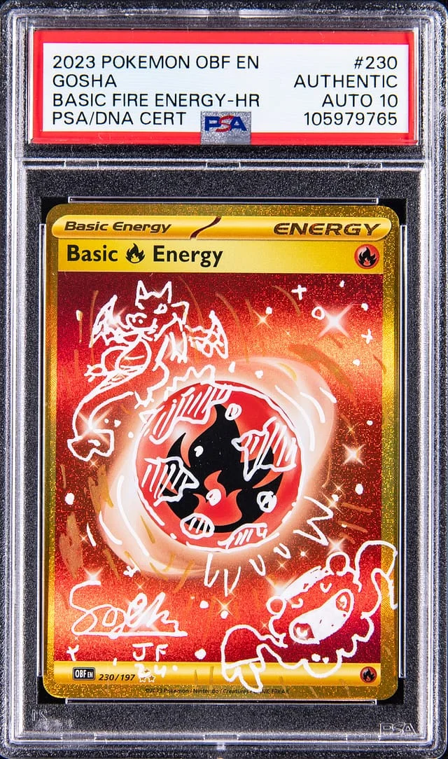 2023 Pokemon OBF EN Basic Fire Energy Holo Rare Gosha #230 card image