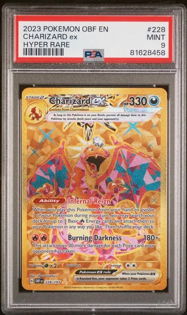 2023 Pokemon OBF EN Obsidian Flames Hyper Rare Charizard ex #228 card image