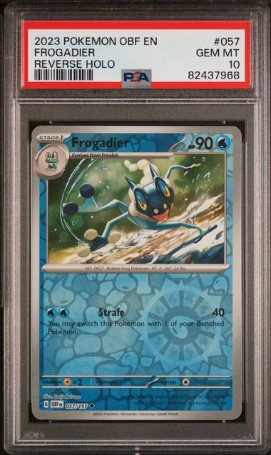2023 Pokemon Obf En-Obsidian Flames Reverse Holo Frogadier #057 card image