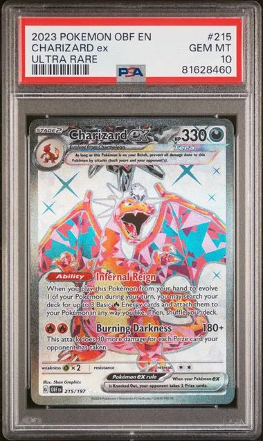 2023 Pokemon OBF EN Obsidian Flames Ultra Rare Charizard ex #215 card image