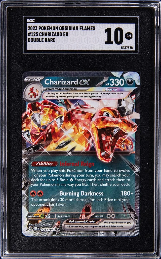 2023 Pokemon Obsidian Flames Charizard ex #125 card image