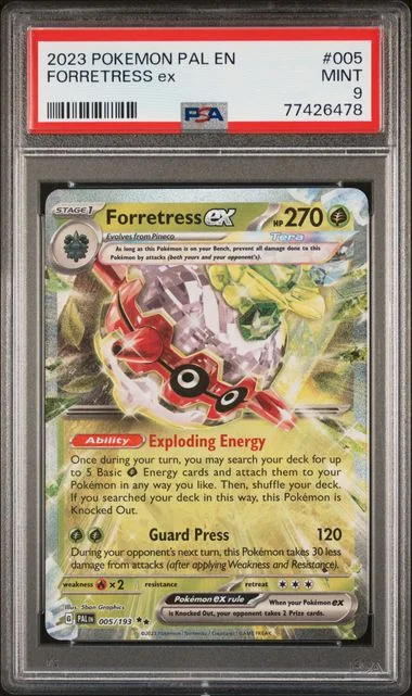 2023 Pokemon Pal En-Paldea Evolved Forretress Ex #005 card image