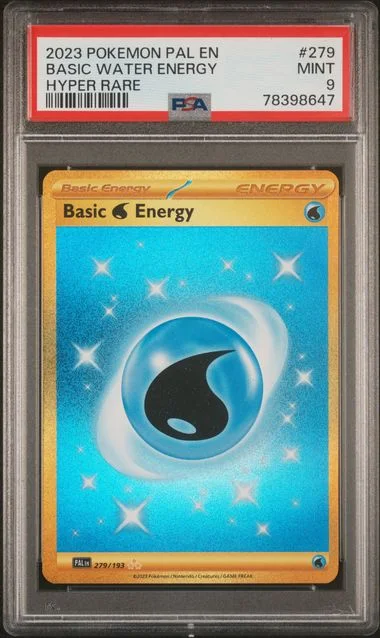 2023 Pokemon Pal En-Paldea Evolved Hyper Rare Basic Water Energy #279 card image