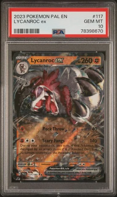 2023 Pokemon Pal En-Paldea Evolved Lycanroc Ex #117 card image