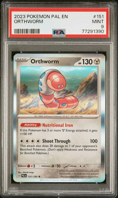 2023 Pokemon Pal En-Paldea Evolved Orthworm #151 card image