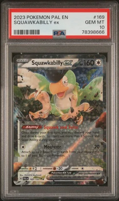 2023 Pokemon Pal En-Paldea Evolved Squawkabilly Ex #169 card image