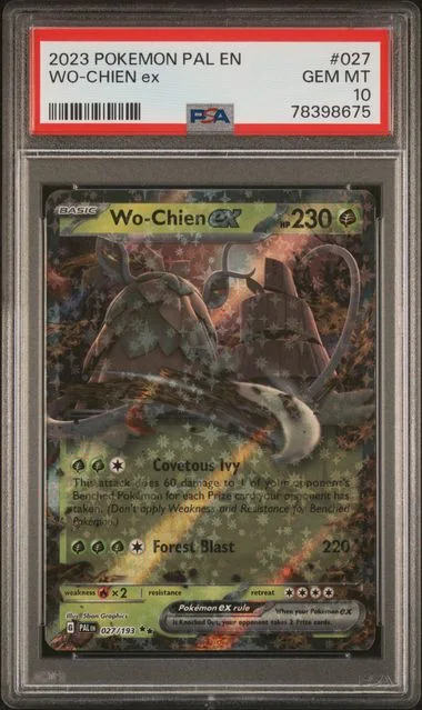 2023 Pokemon Pal En-Paldea Evolved Wo-Chien Ex #027 card image