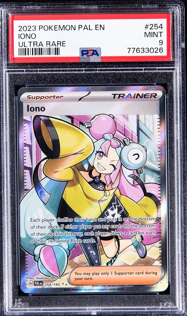 2023 Pokemon Paldea Evolved Full Art Ultra Rare Iono #254 card image