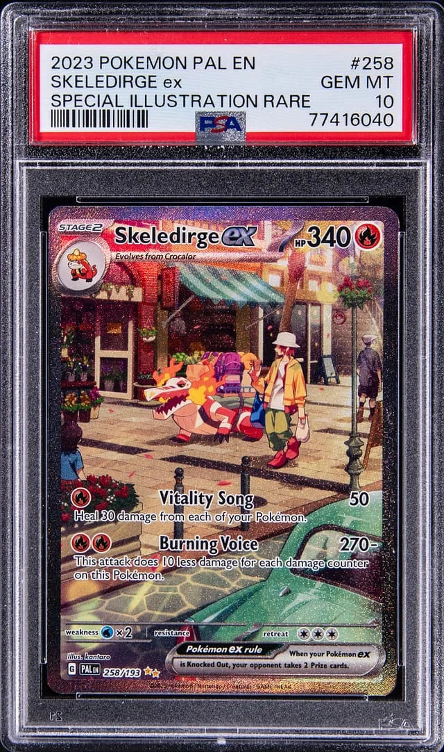 2023 Pokemon Paldea Evolved Special Illustration Rare Skeledirge ex #258 card image