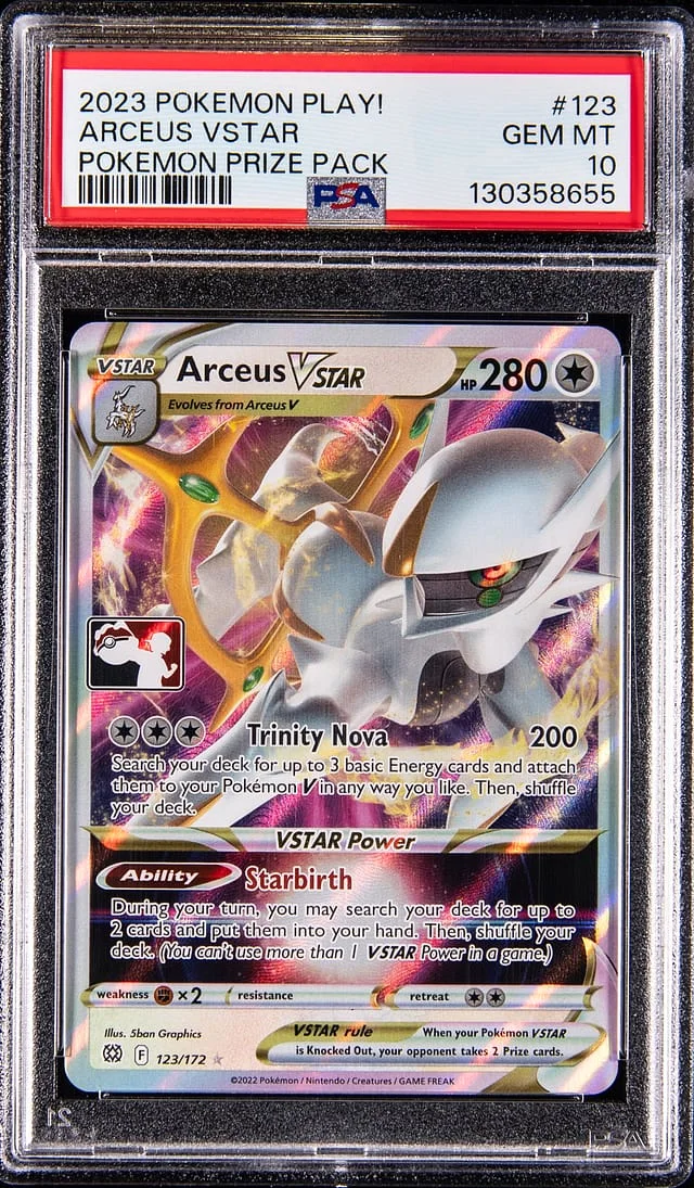 2023 Pokemon Play! Pokemon Prize Pack Arceus VSTAR #123 card image