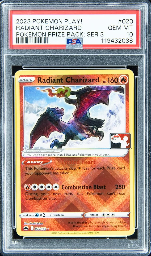2023 Pokemon Play! Pokemon Prize Pack: Series 3 Radiant Charizard #020 card image