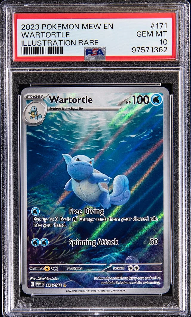 2023 Pokemon Scarlet & Violet 151 Illustration Rare Wartortle #171 card image