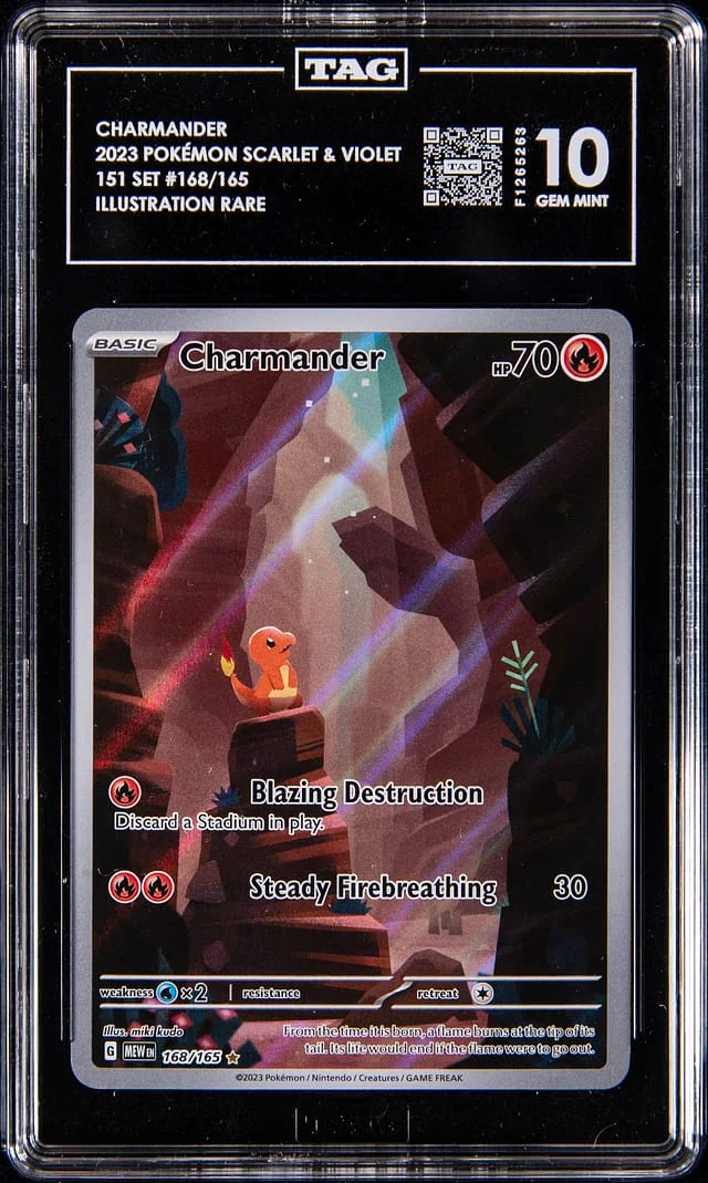 2023 Pokemon Scarlet & Violet 151 Set Charamander Illustration Rare #168 card image