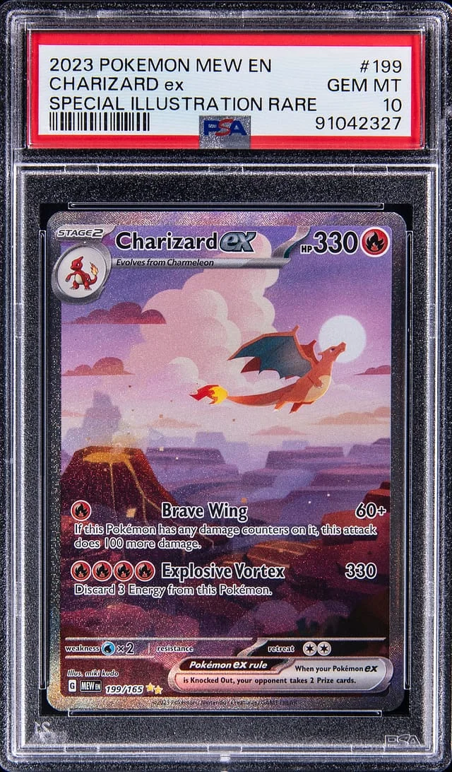 2023 Pokemon Scarlet & Violet 151 Special Illustration Rare Charizard ex #199 card image