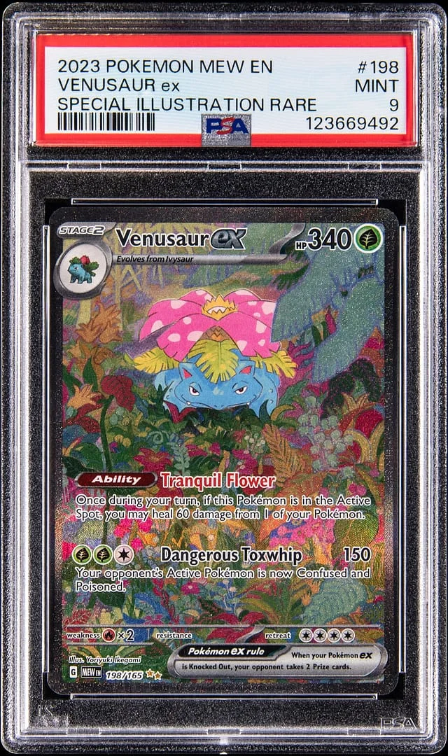 2023 Pokemon Scarlet & Violet 151 Special Illustration Rare Venusaur ex #198 card image
