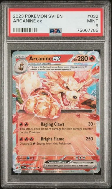 2023 Pokemon Scarlet & Violet Arcanine EX #032 card image