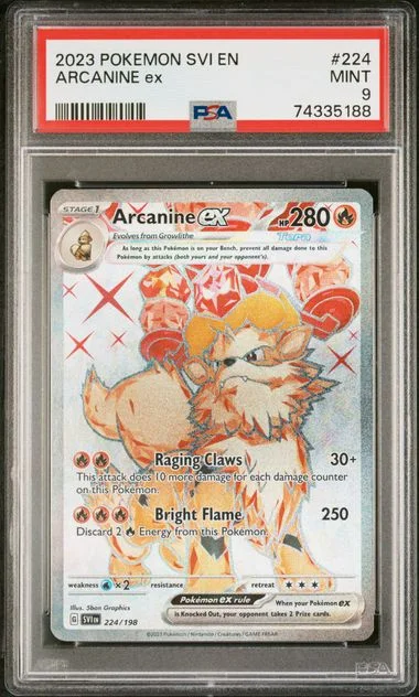 2023 Pokemon Scarlet & Violet Arcanine EX #224 card image