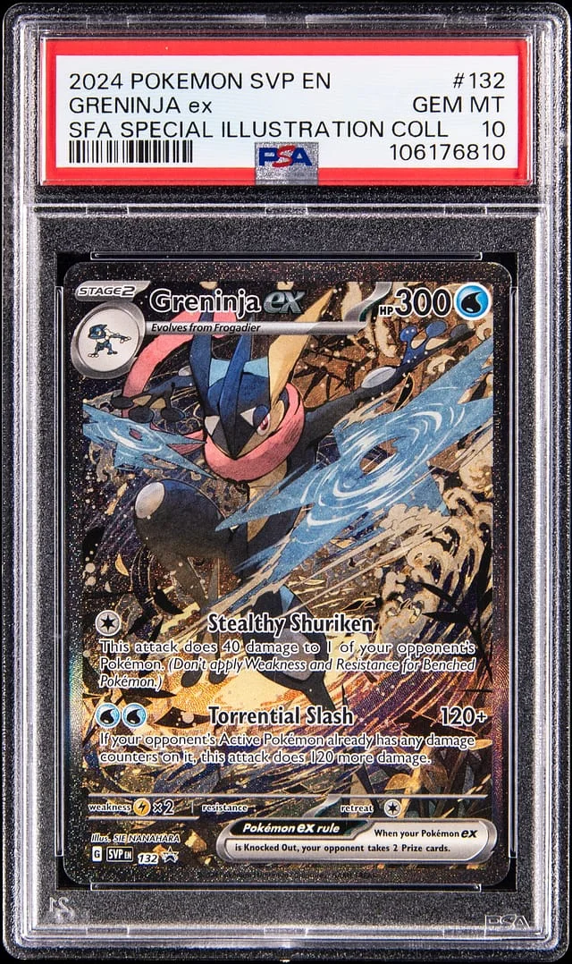 2023 Pokemon Scarlet & Violet Black Star Promo SFA Special Illustration Collection Greninja ex #132 card image
