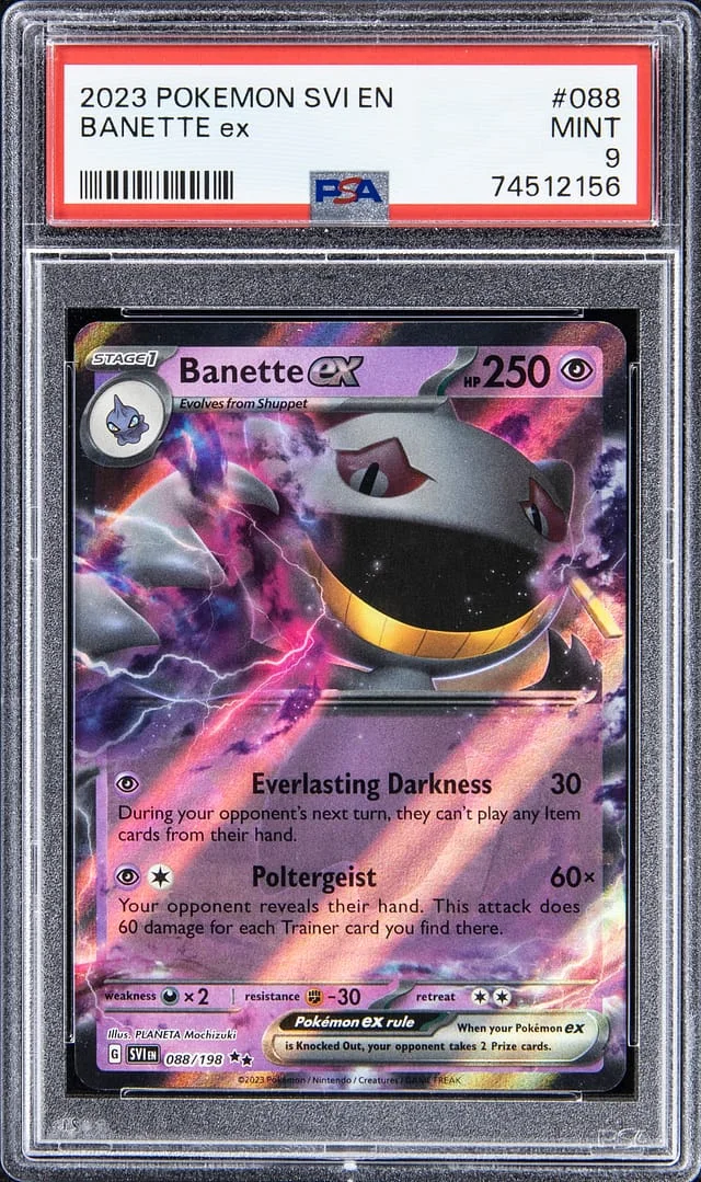 2023 Pokemon Scarlet & Violet Double Rare Holofoil Banette ex #088 card image
