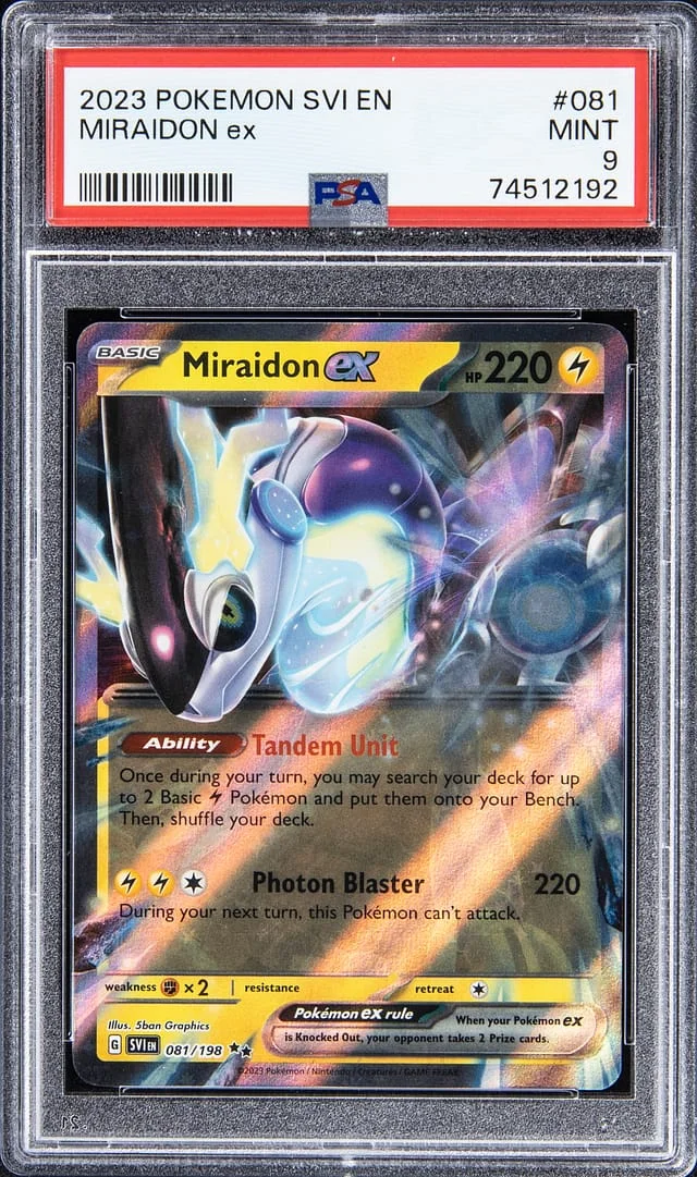 2023 Pokemon Scarlet & Violet Double Rare Holofoil Miraidon ex #081 card image