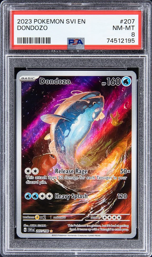 2023 Pokemon Scarlet & Violet Full Art Secret Rare Dondozo #207 card image