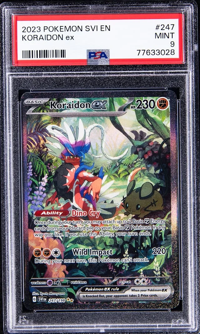 2023 Pokemon Scarlet & Violet Full Art Secret Rare Koraidon EX #247 card image