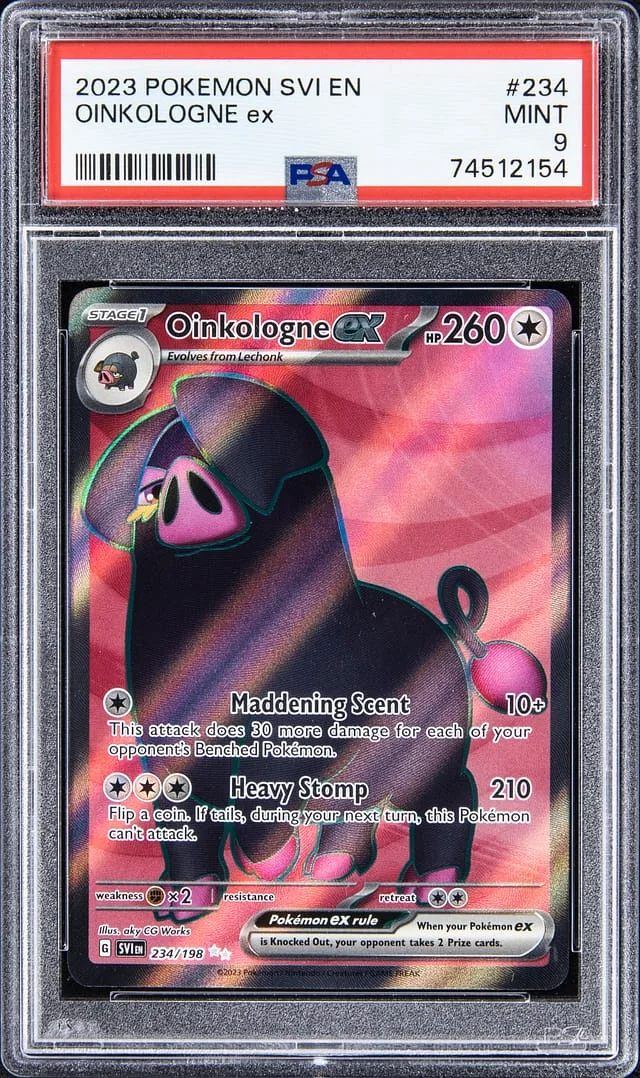2023 Pokemon Scarlet & Violet Full Art Secret Rare Oinkologne ex #234 card image