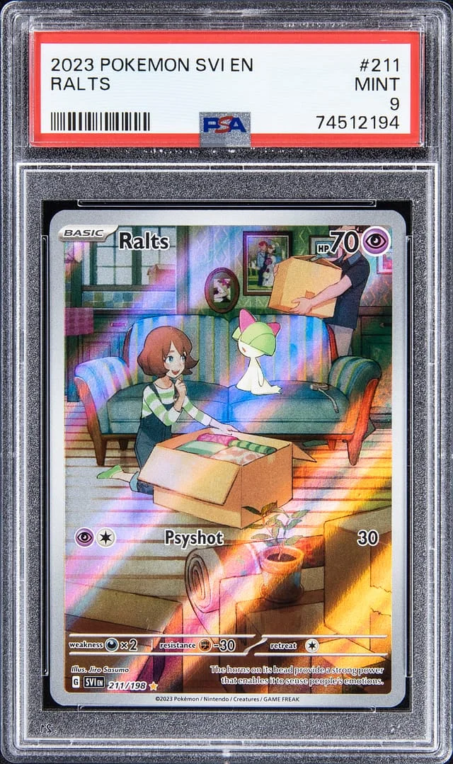2023 Pokemon Scarlet & Violet Full Art Secret Rare Ralts #211 card image