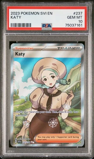 2023 Pokemon Scarlet & Violet Full Art Ultra Rare Holofoil Katy #237 card image